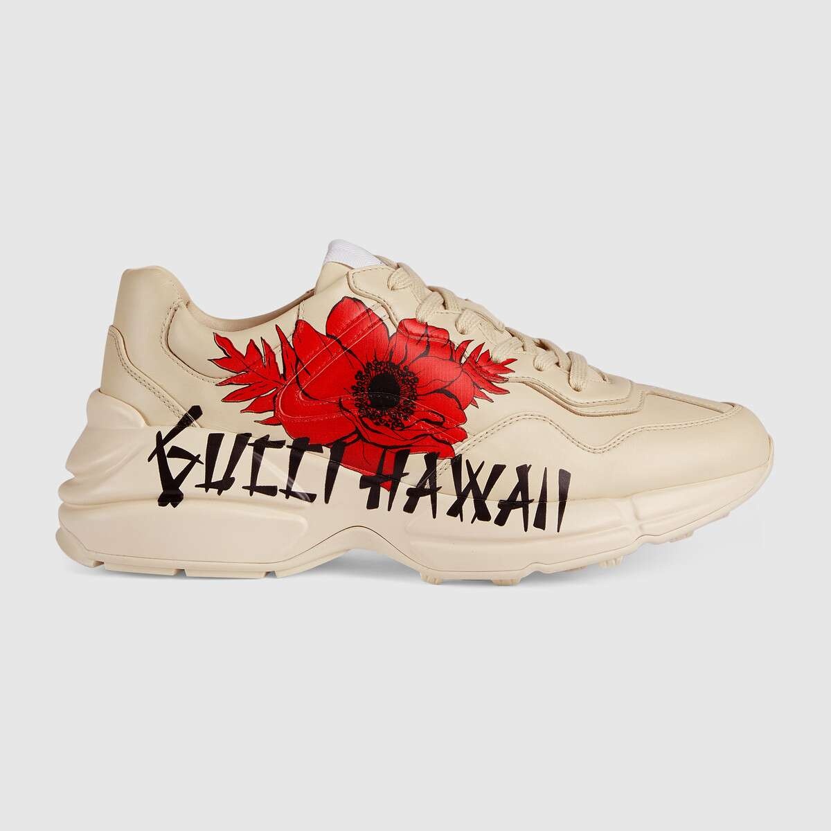 Women's Gucci Hawaii print Rhyton sneaker - 1