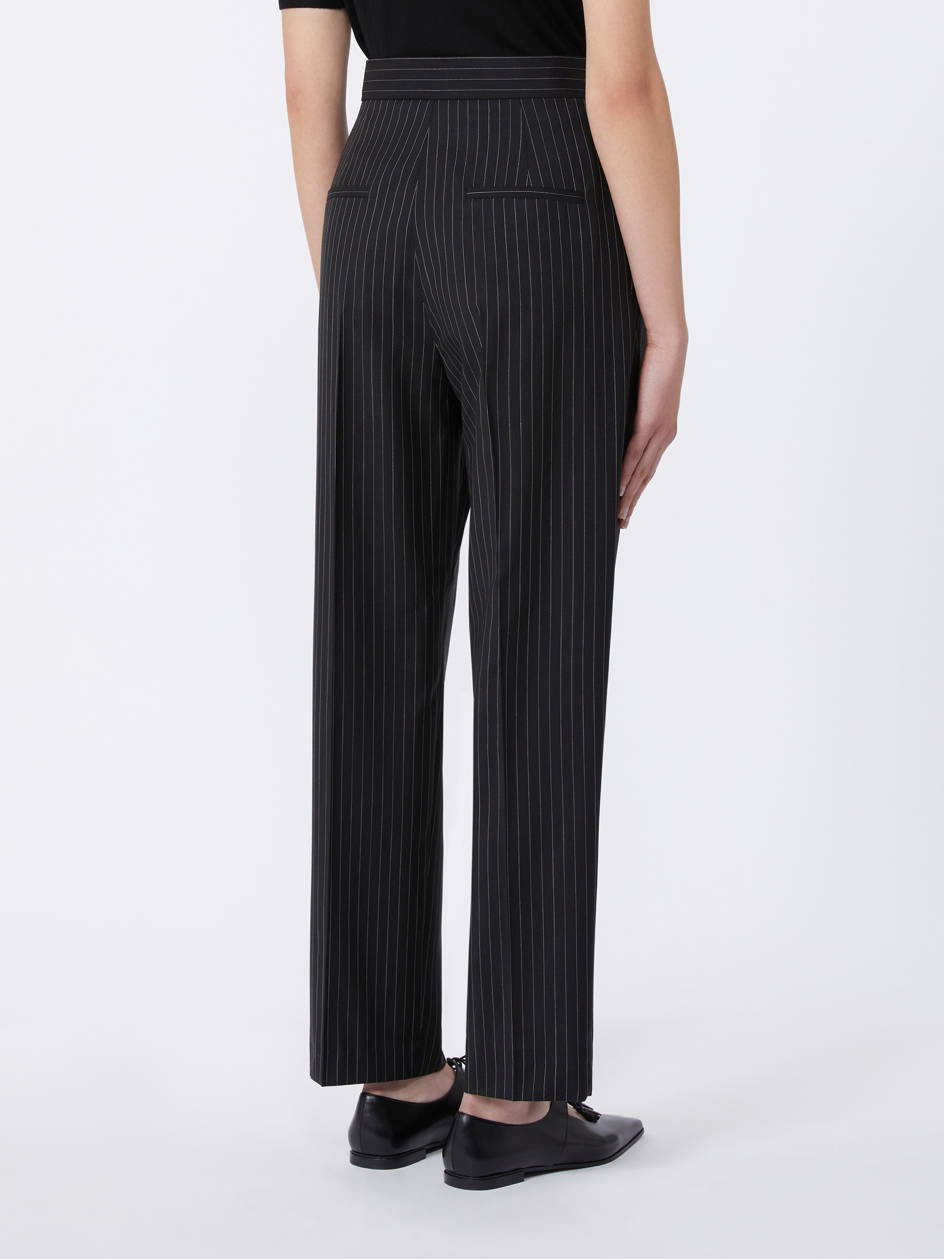 SESAMO Woollen cloth carrot-fit trousers - 4