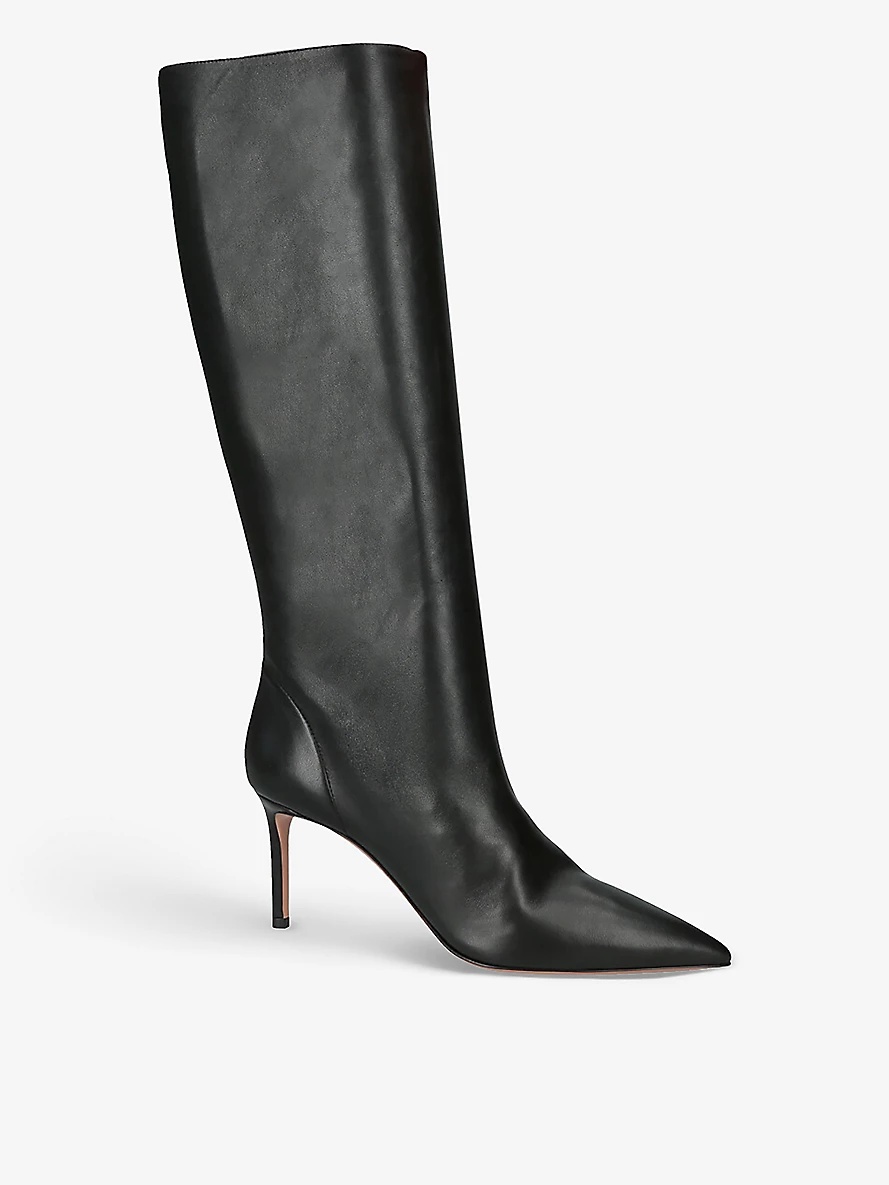 Matignon 75 knee-high leather heeled boots - 2