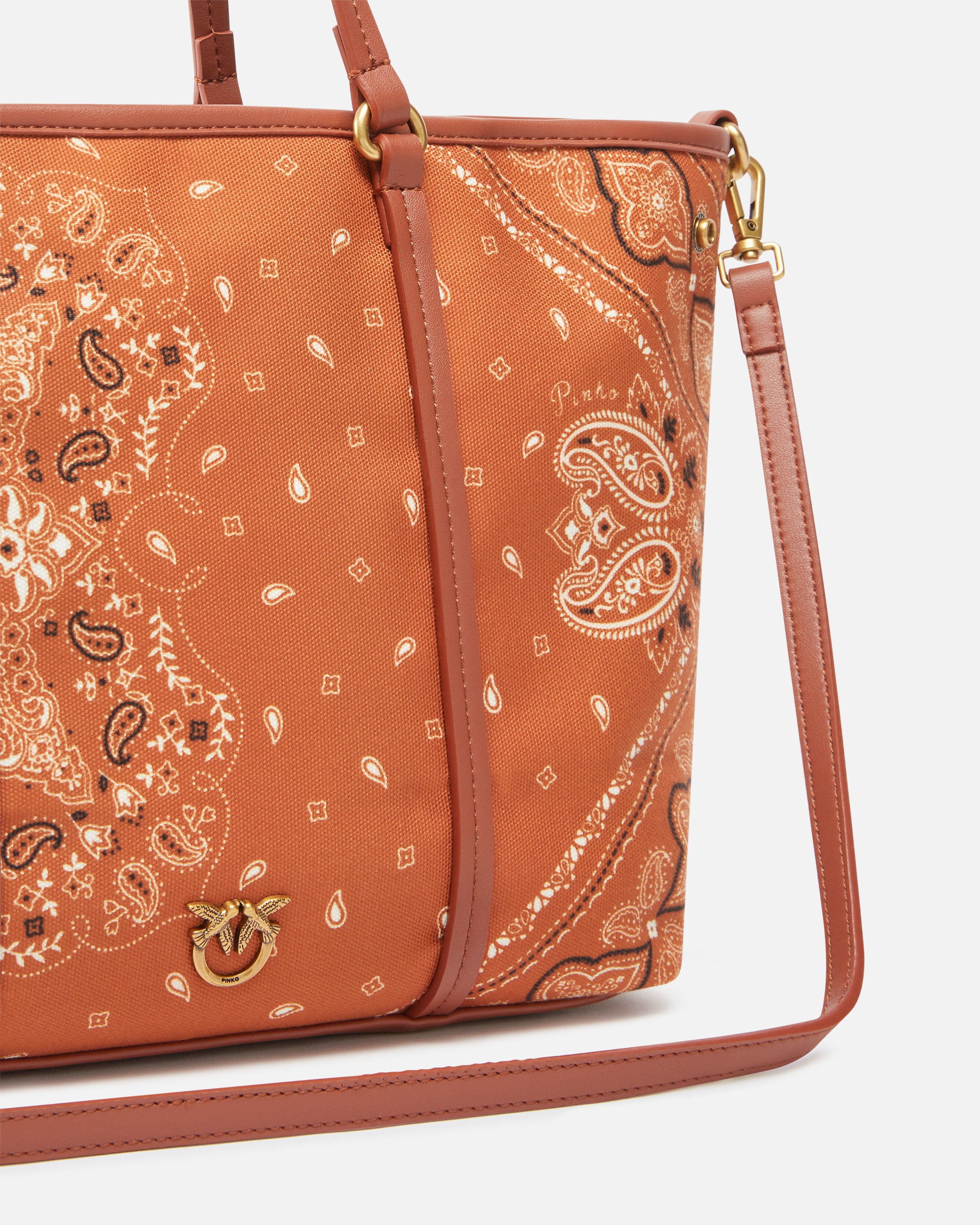 MEDIUM BANDANA PRINT SHOPPER BAG WITH SHOULDER STRAP - 3