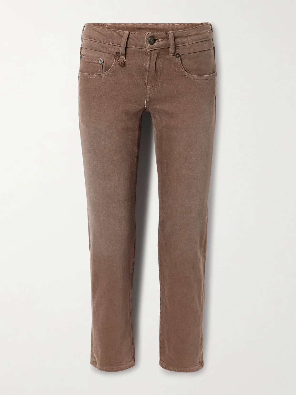 Boy Cropped Low-rise Straight-leg Jeans - 1