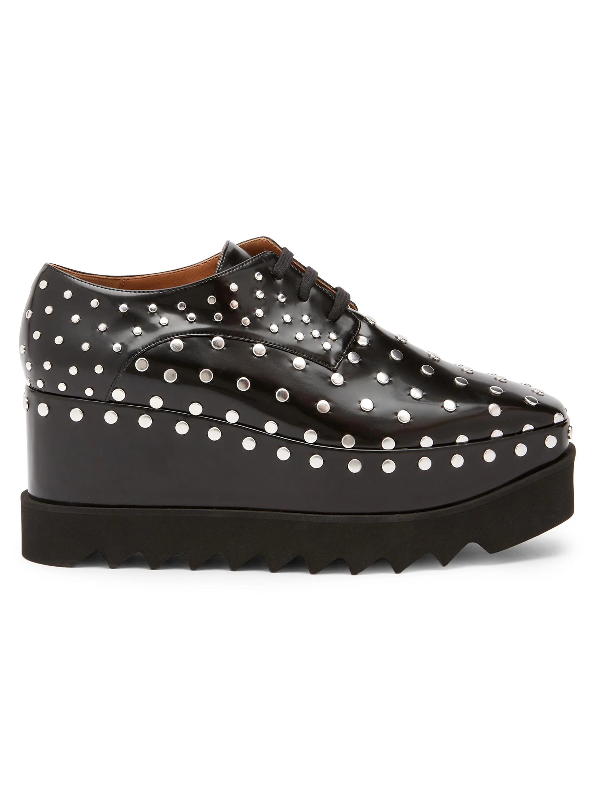 Women's Elyse 75MM Studded Platform Derbys - Black - 1