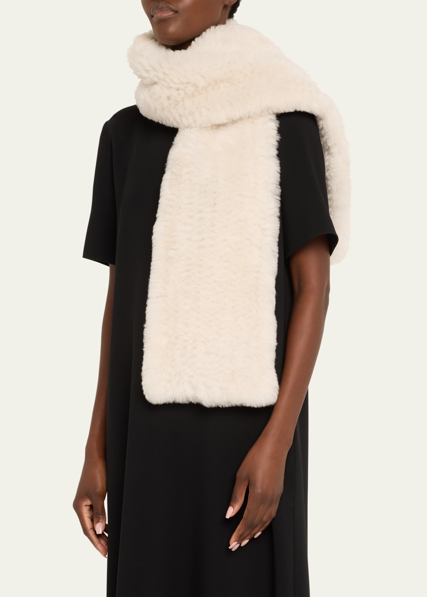 Sheep Shearling Scarf - 3