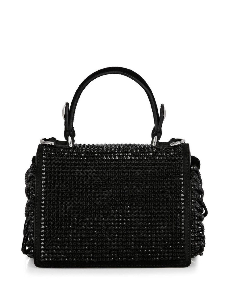 Superheroin crystal-embellished tote bag 3