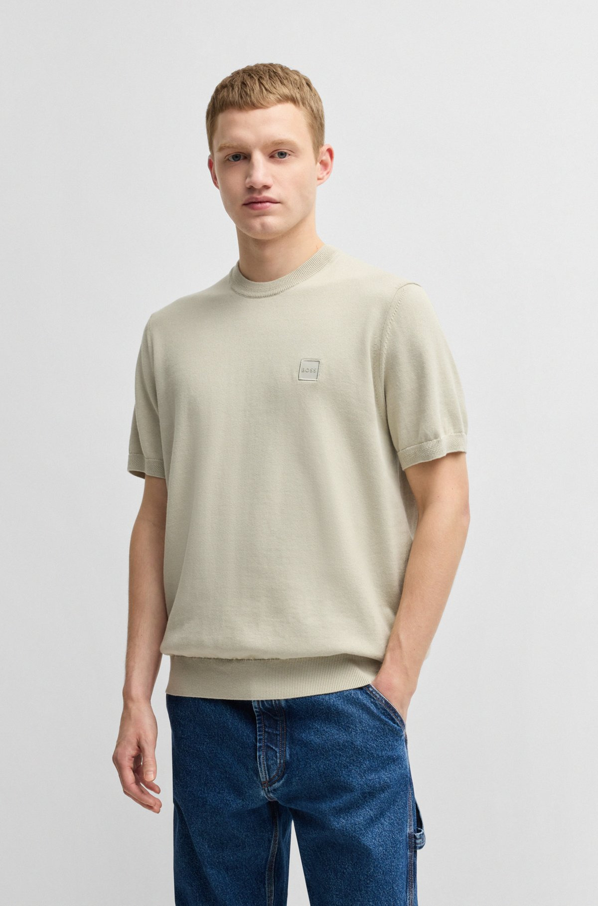 KNIT T-SHIRT IN COTTON AND CASHMERE - 2