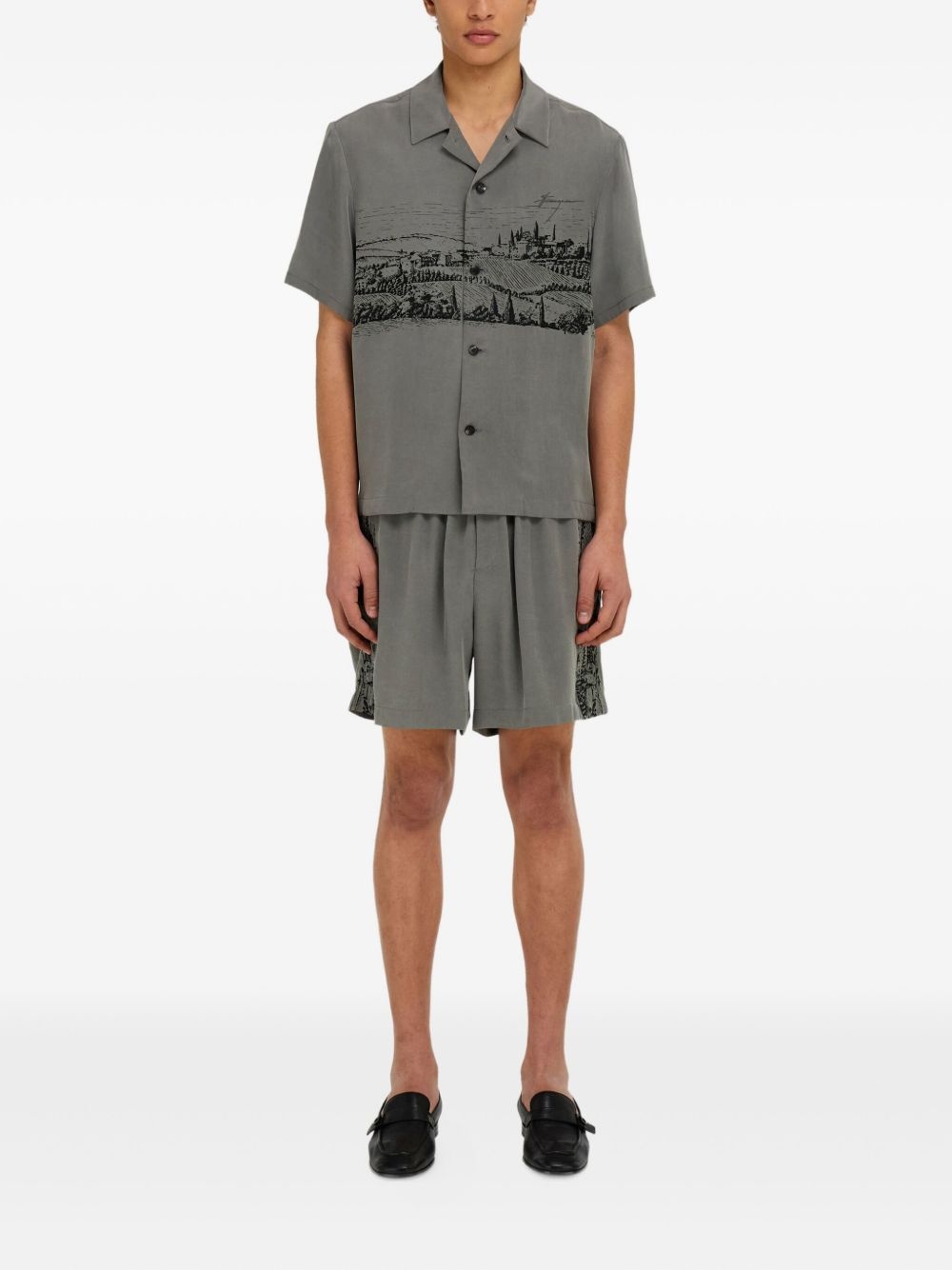 silk bermuda shorts - 2