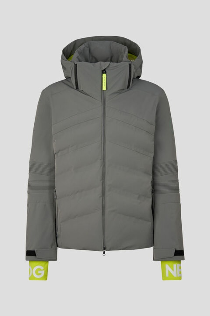Henrik Ski jacket in Gray/Neon yellow 1