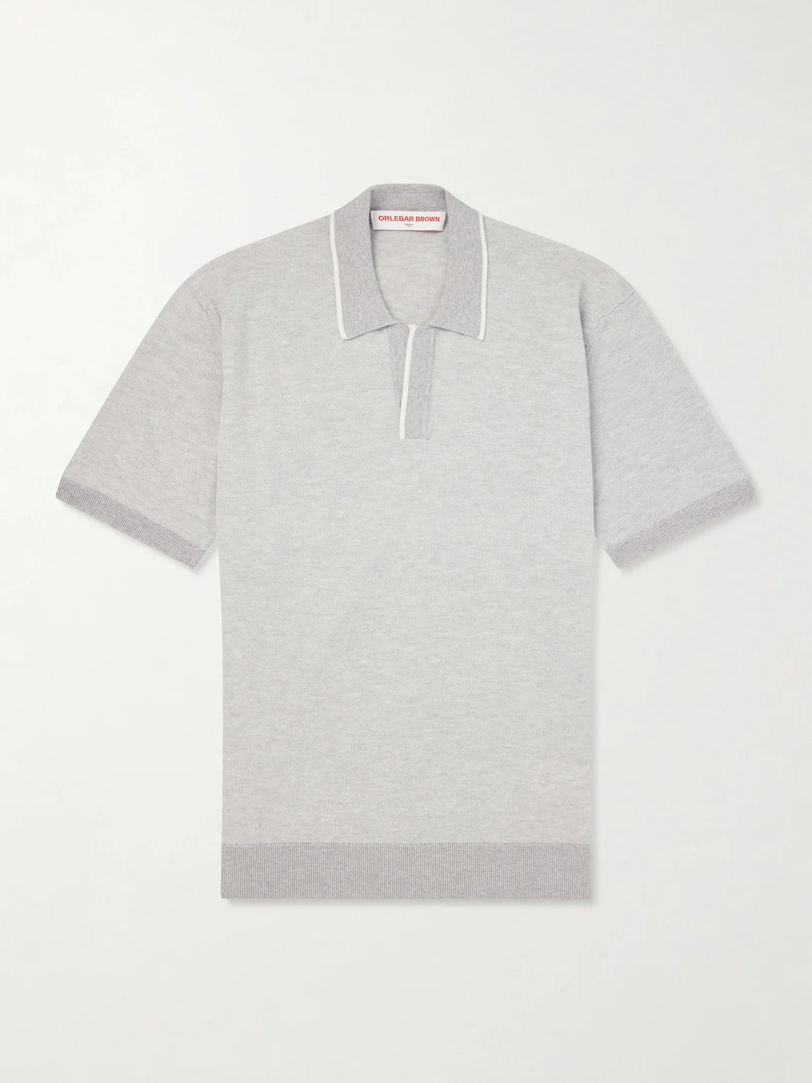 Horton Cotton and Wool-Blend Polo Shirt - 1