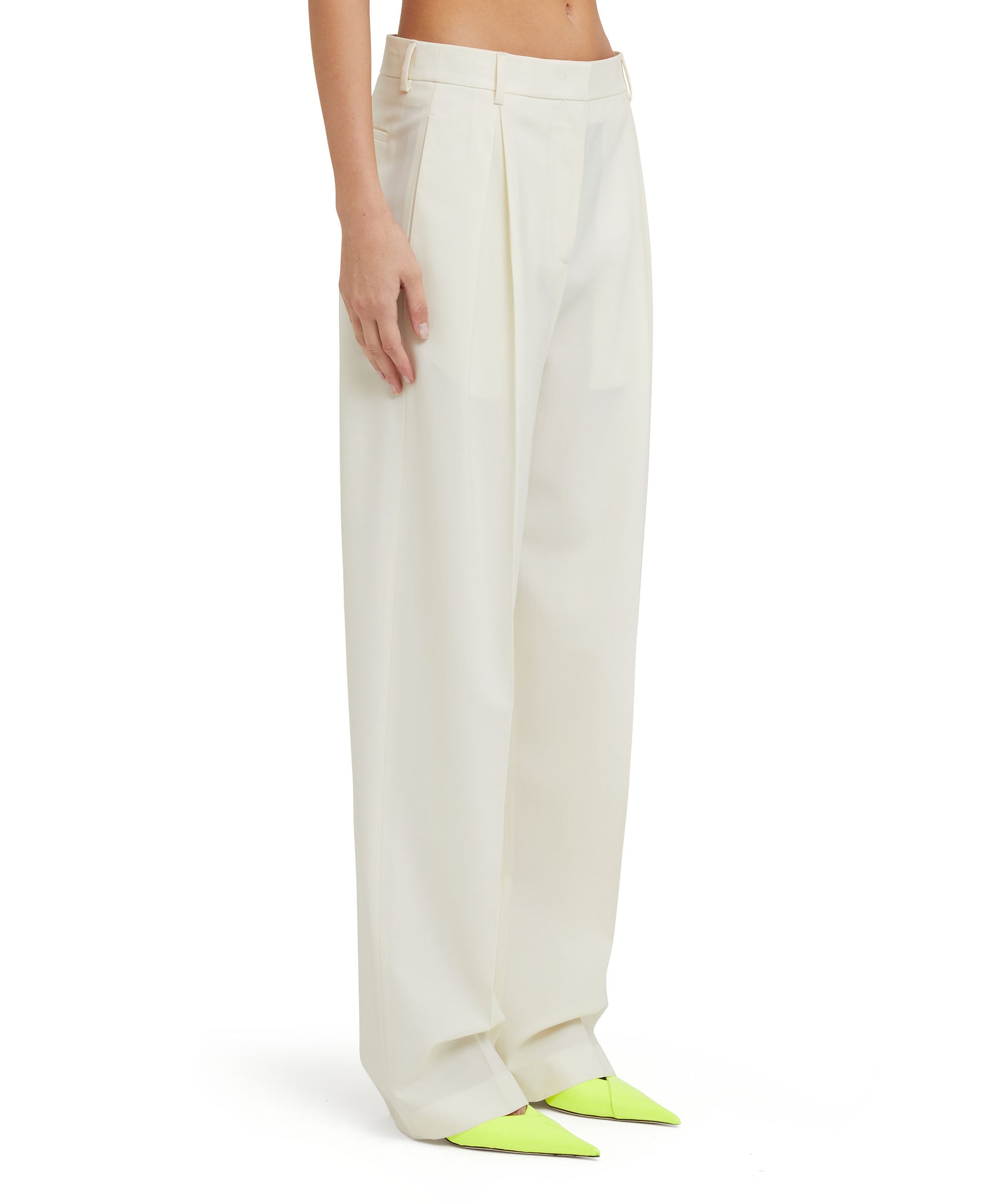 Fresh wool pleated pants - 4