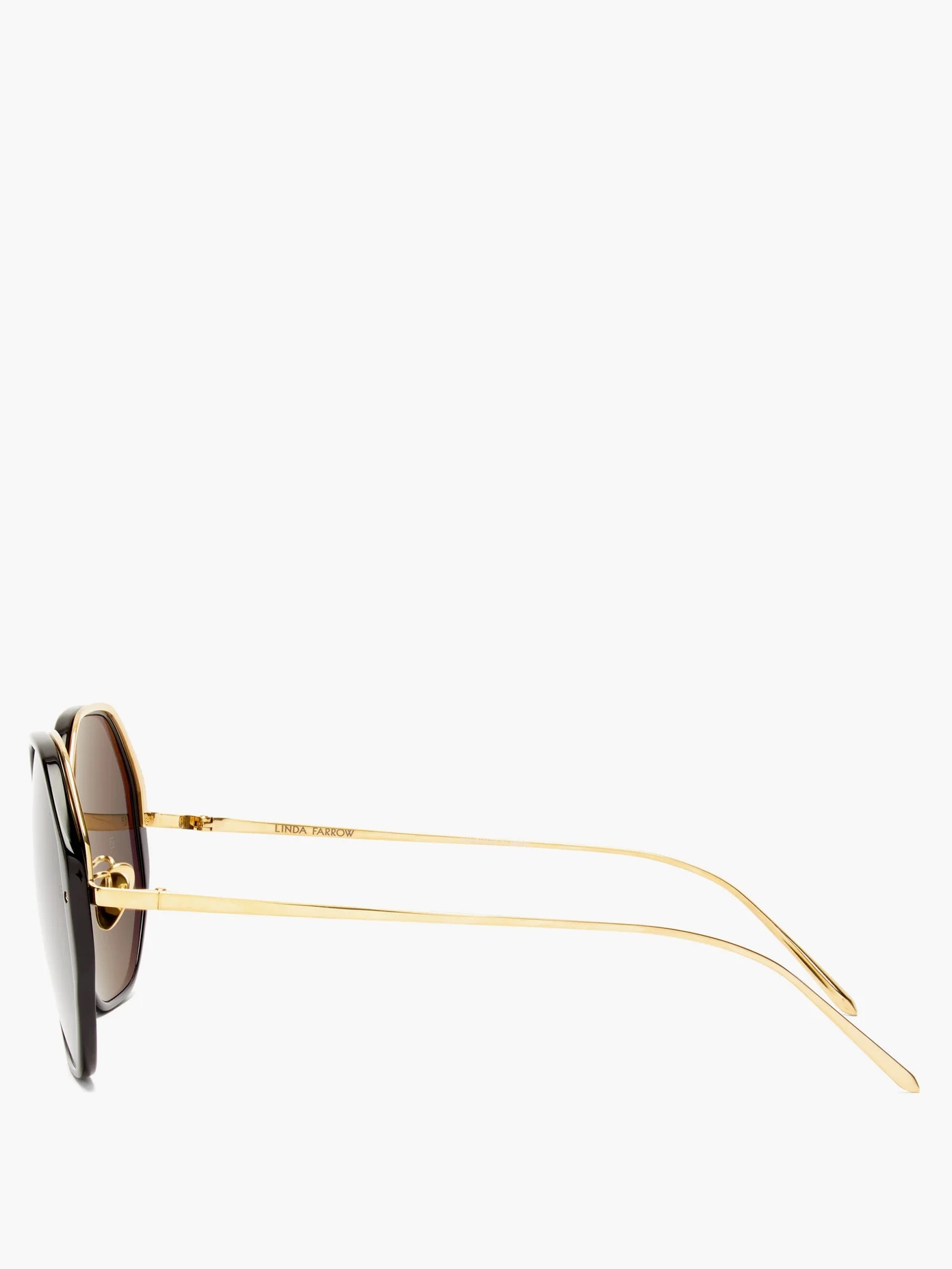 Alona oversized heptagonal acetate sunglasses - 4