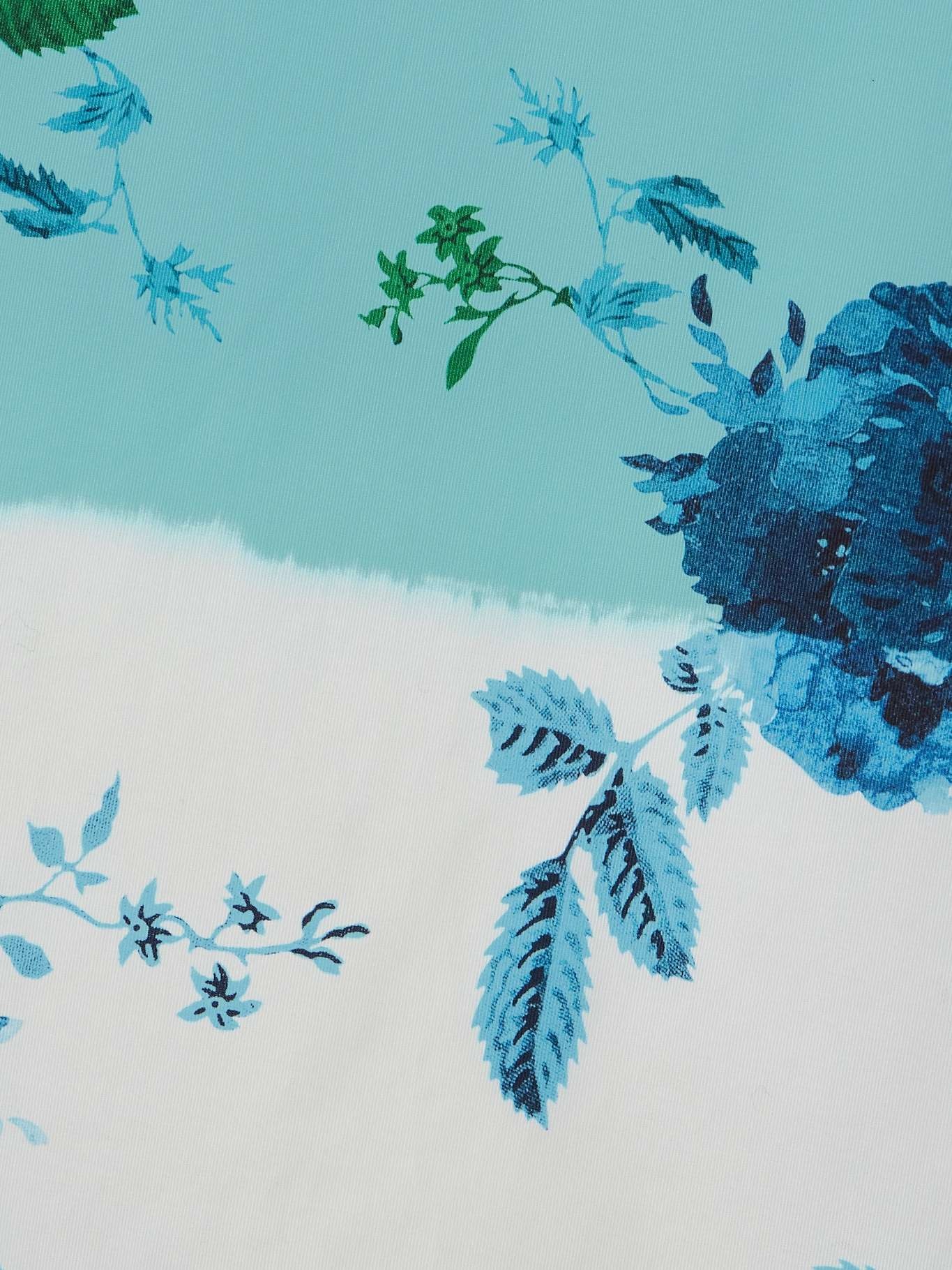 Floral-print cotton-twill midi skirt - 4