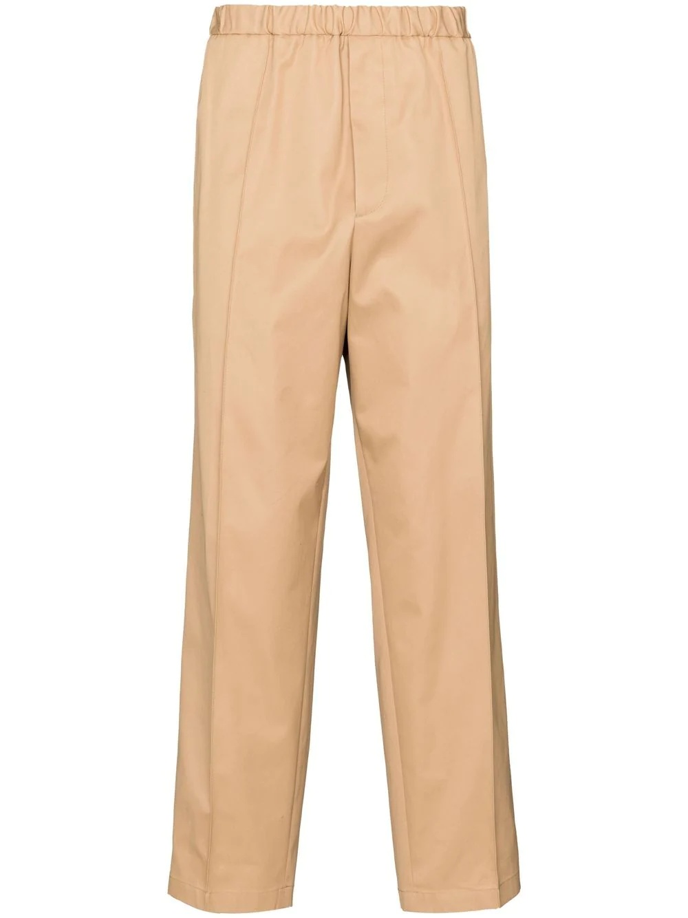 straight-leg cropped trousers - 1