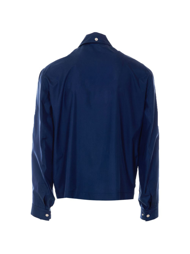 Brunello Cucinelli zip button silk jacket outlook