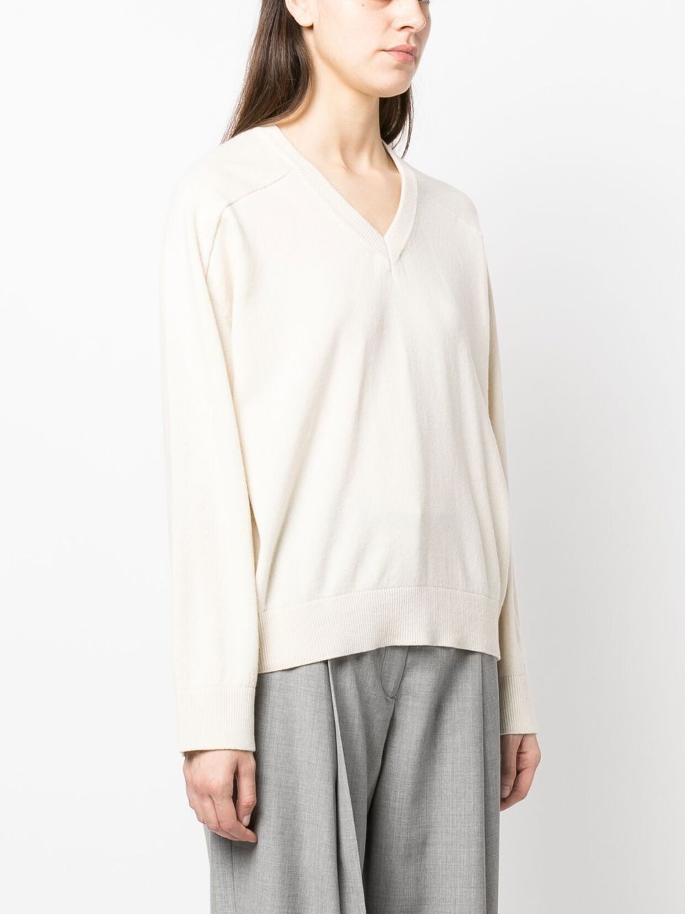 V-neck knitted jumper - 3