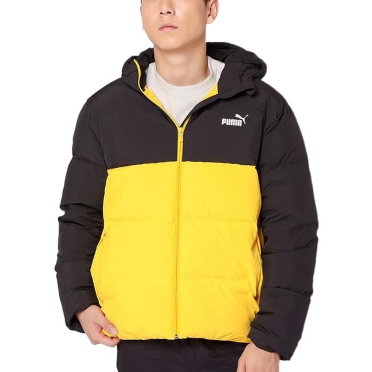 PUMA Logo Puffer Down Jacket 'Yellow' 534502-01 - 4