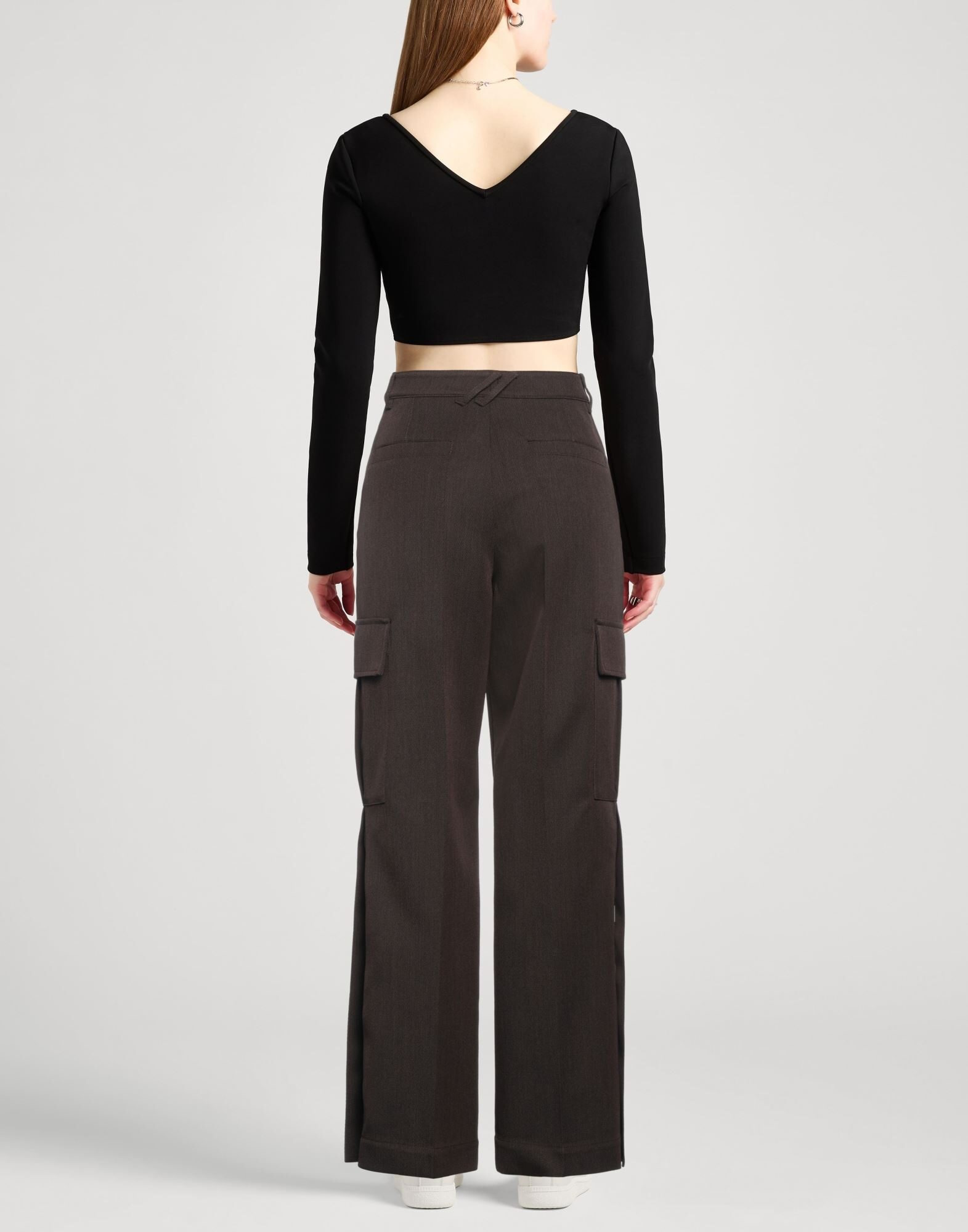 Dark brown Women's Casual Pants - 3