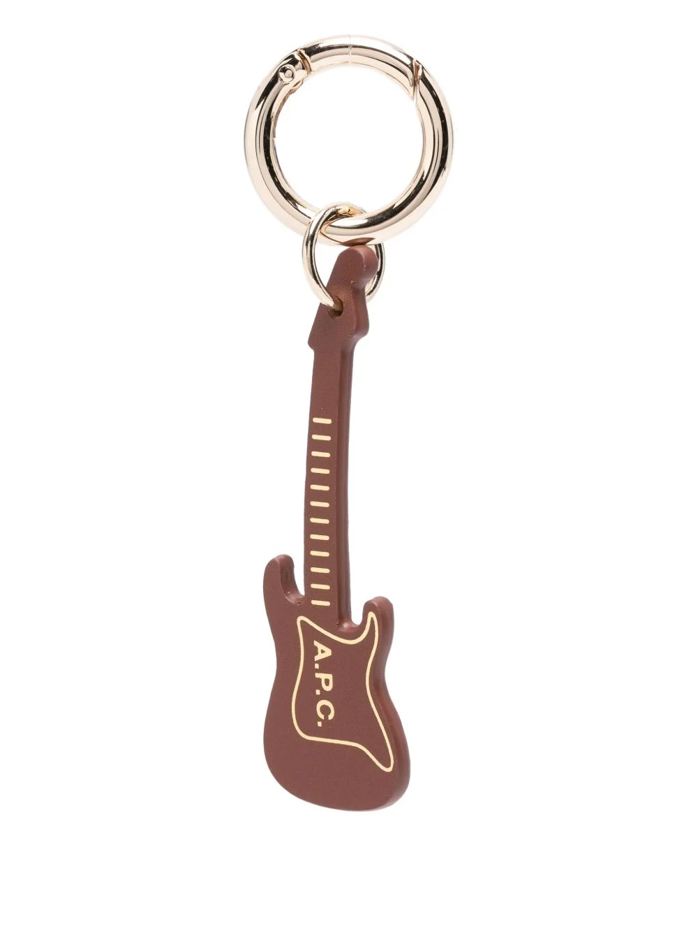 guitar-shape logo-detail keyring - 1