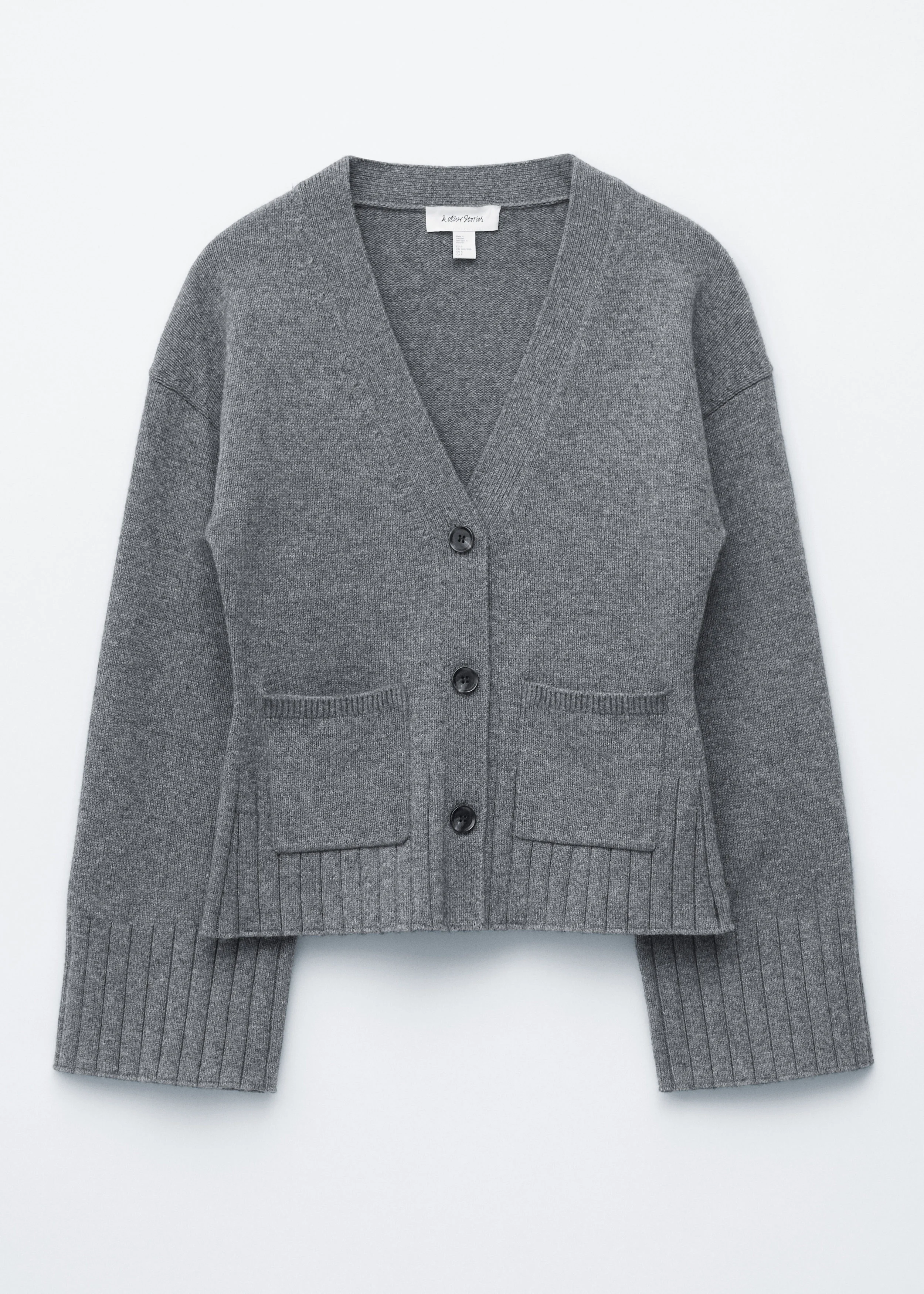 Tapered Knit Cardigan - 1