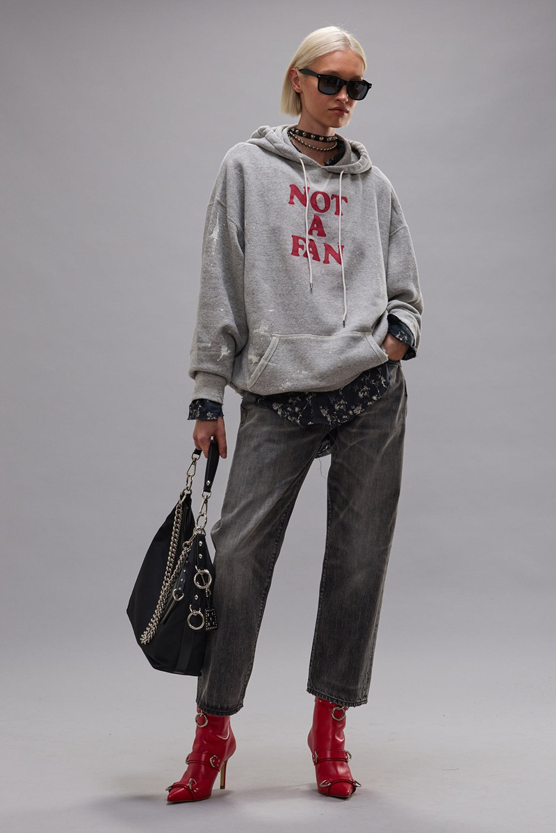 R13 NOT A FAN OVERSIZED HOODIE outlook