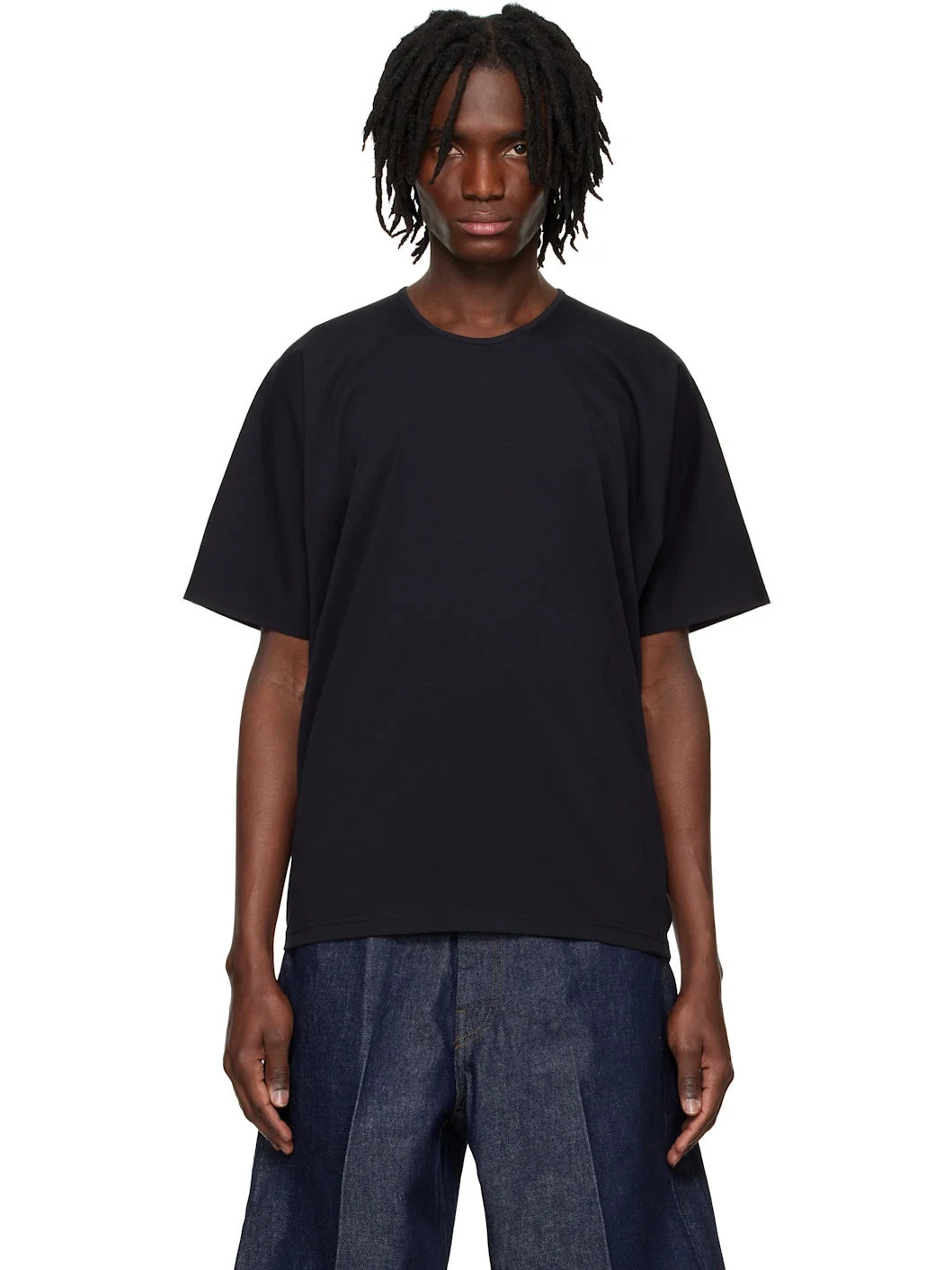 Black Kimono Sleeve T-shirt - 1