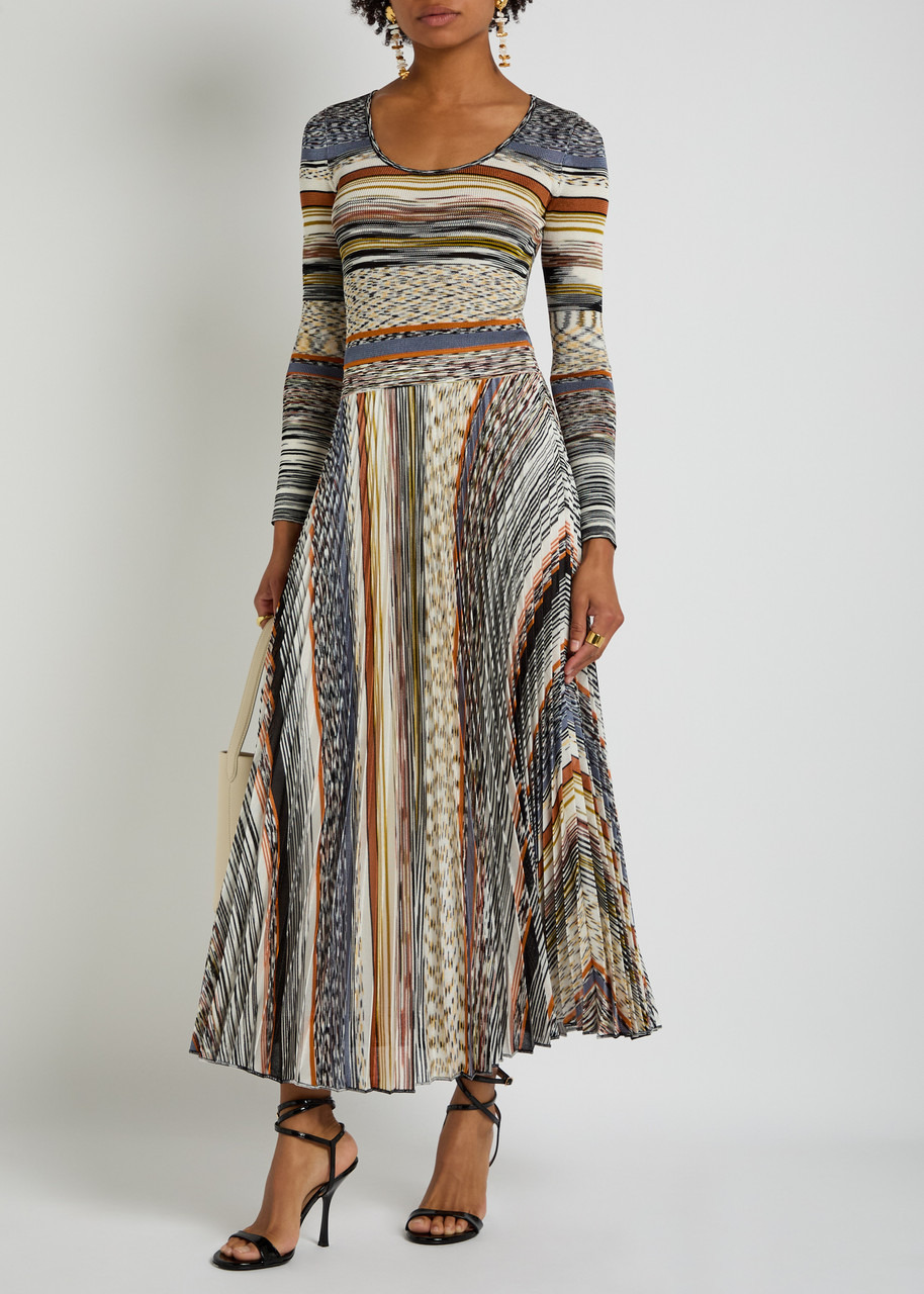 Missoni Striped Fine-knit Midi Dress - 4
