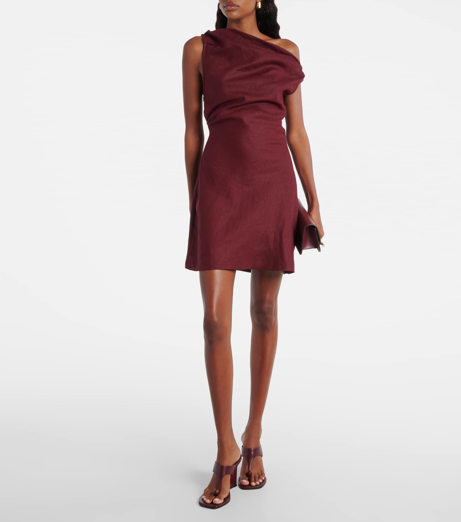 Suis draped linen minidress - 2