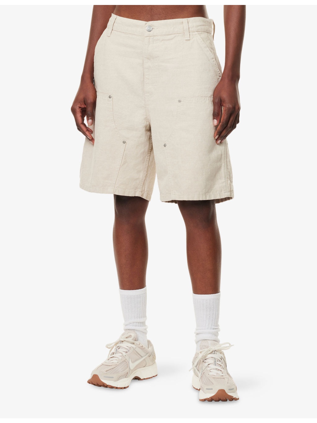 Branford Relaxed-Fit Cotton-And-Linen Shorts - 3