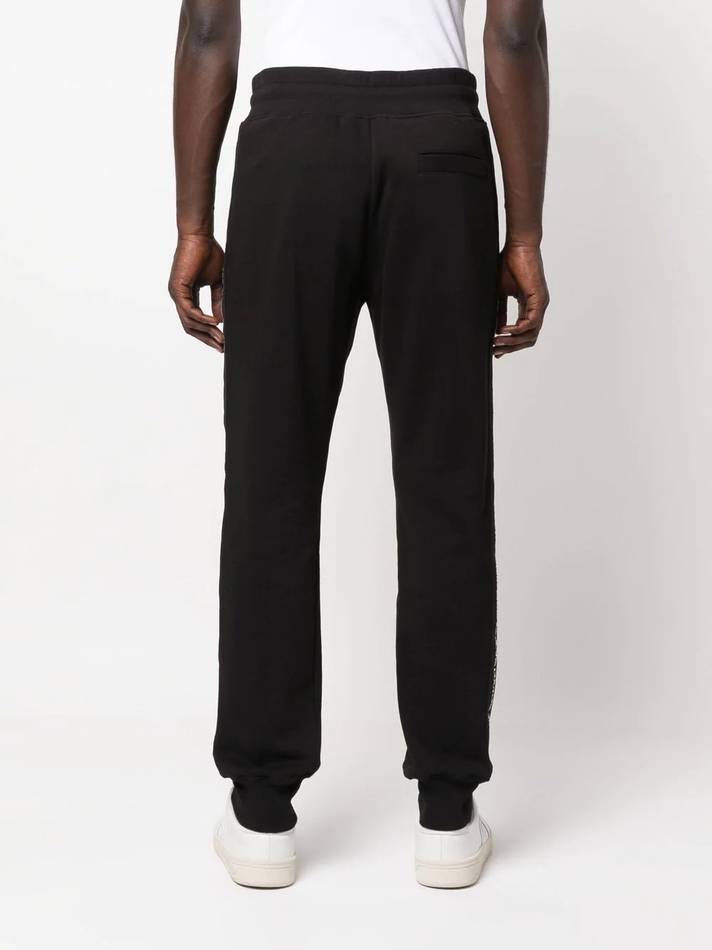 logo-tape cotton track-pants - 4