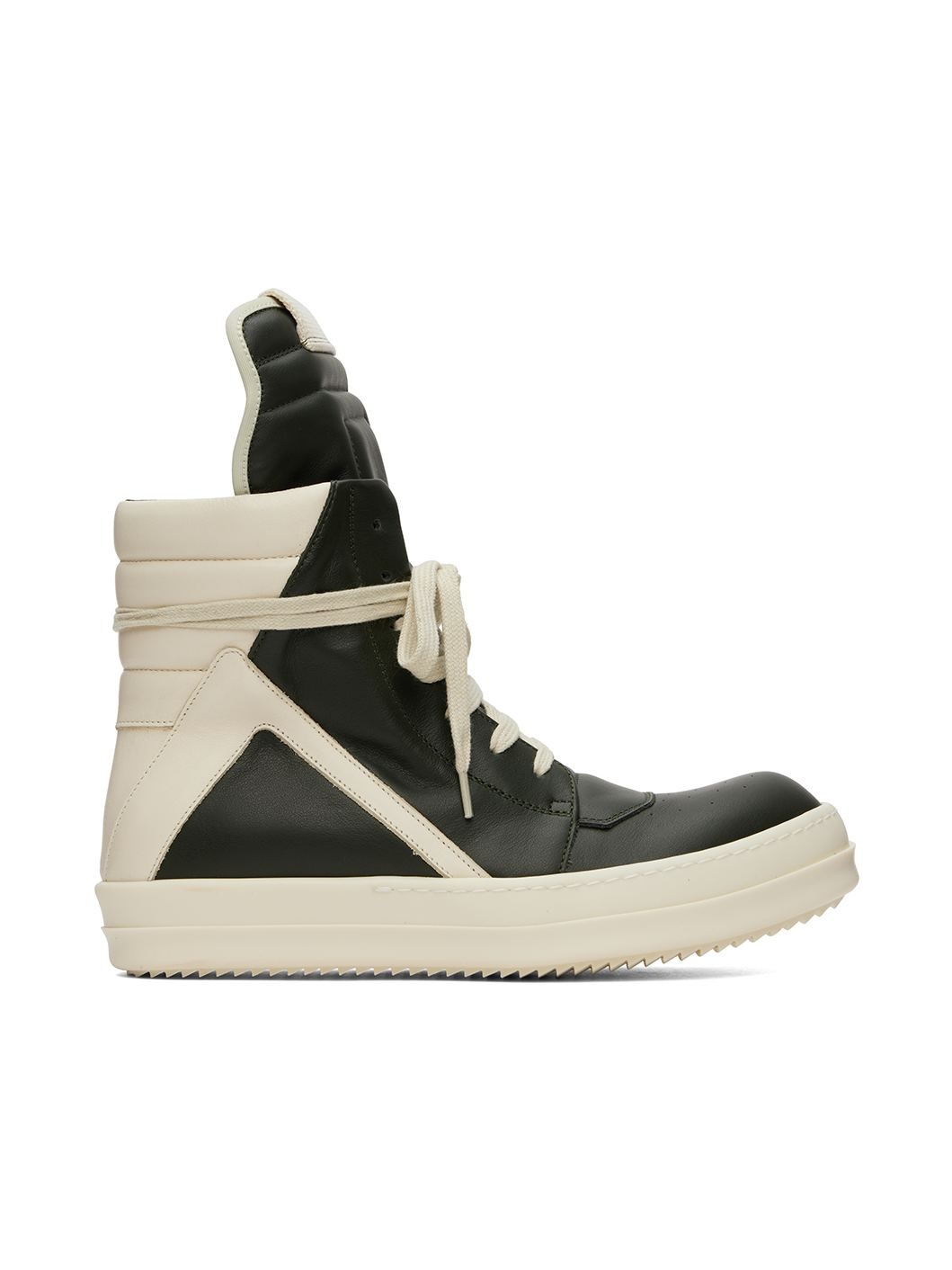 Green & Off-White Porterville Geobasket Sneakers - 1