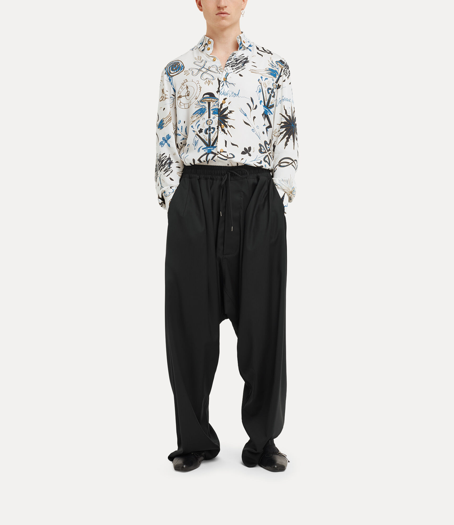 TWO BUTTON KRALL SHIRT - 2