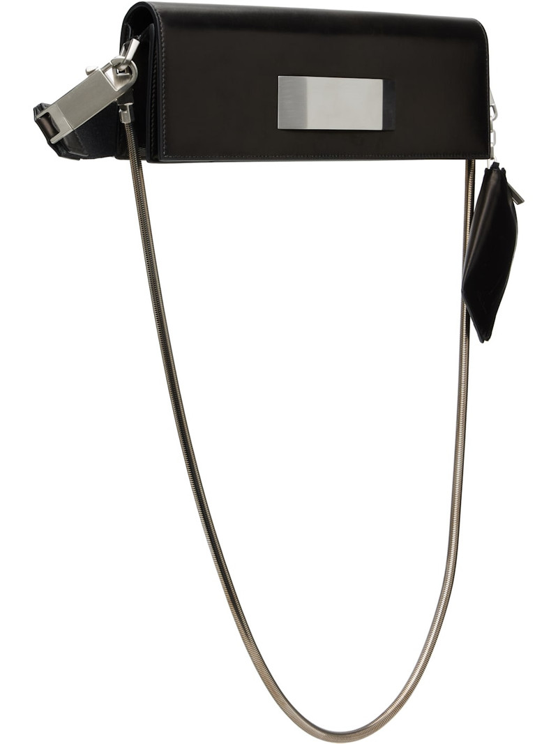 Rick Owens Black Concordians Griffin Baguette Bag outlook