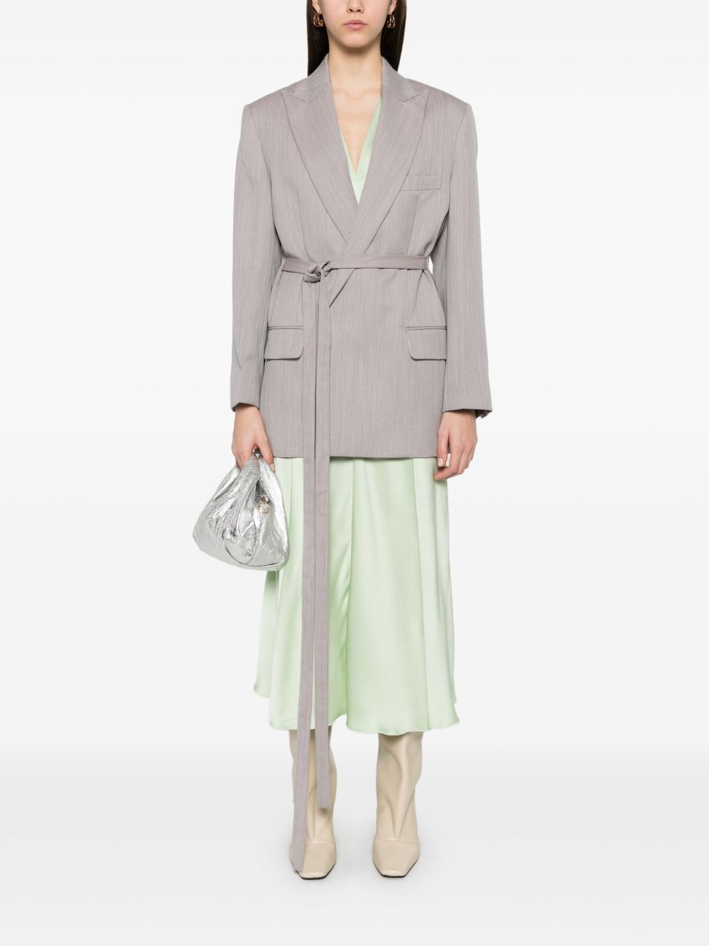 tailored belted blazer - 2