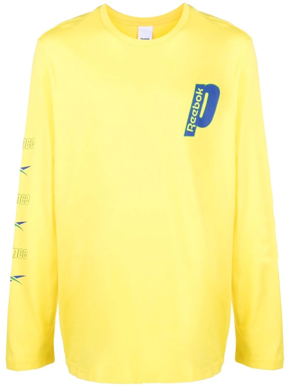 logo-print long-sleeve top - 1