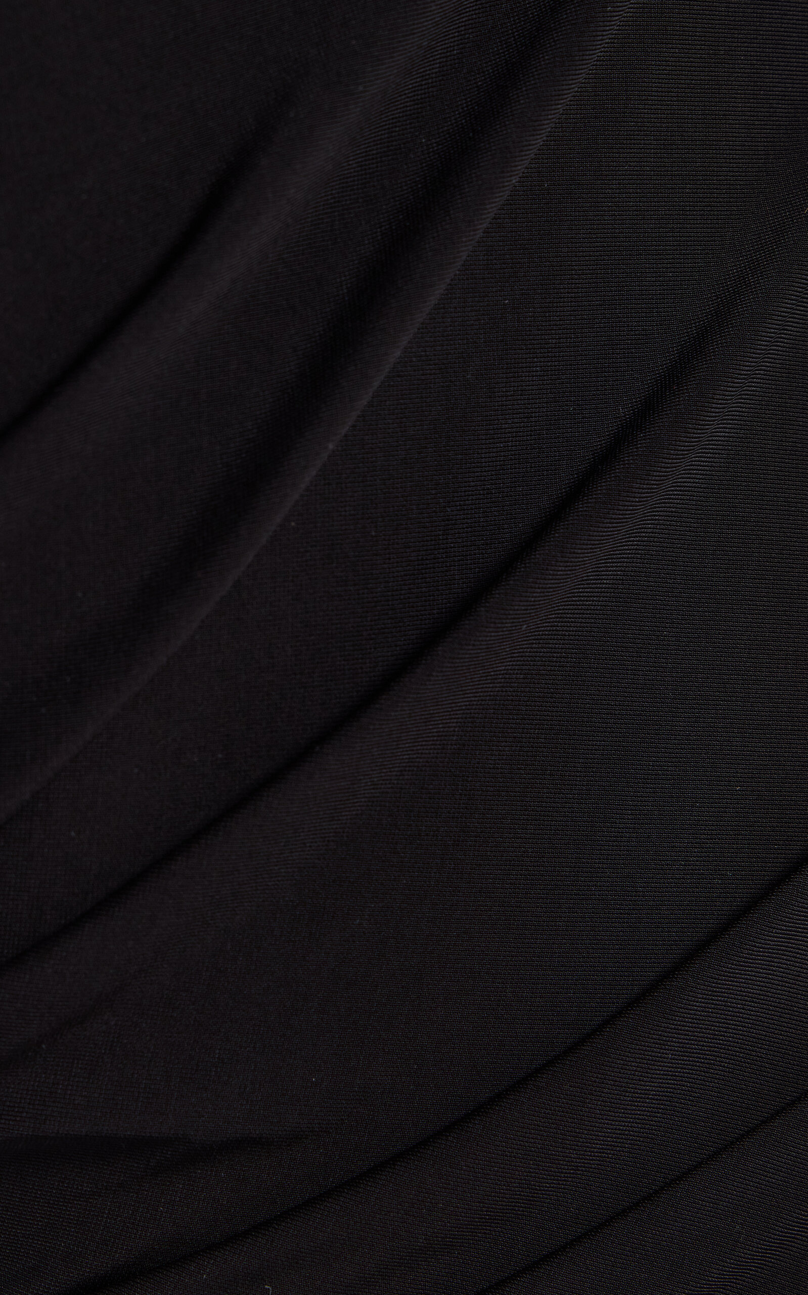 Tulle-Detailed Ruched Jersey Bodysuit black - 5