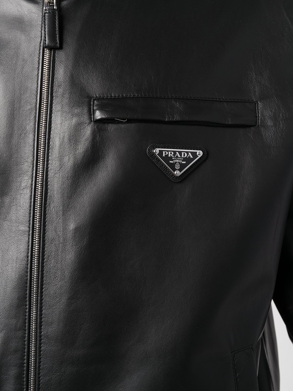 logo-plaque zipped jacket - 5