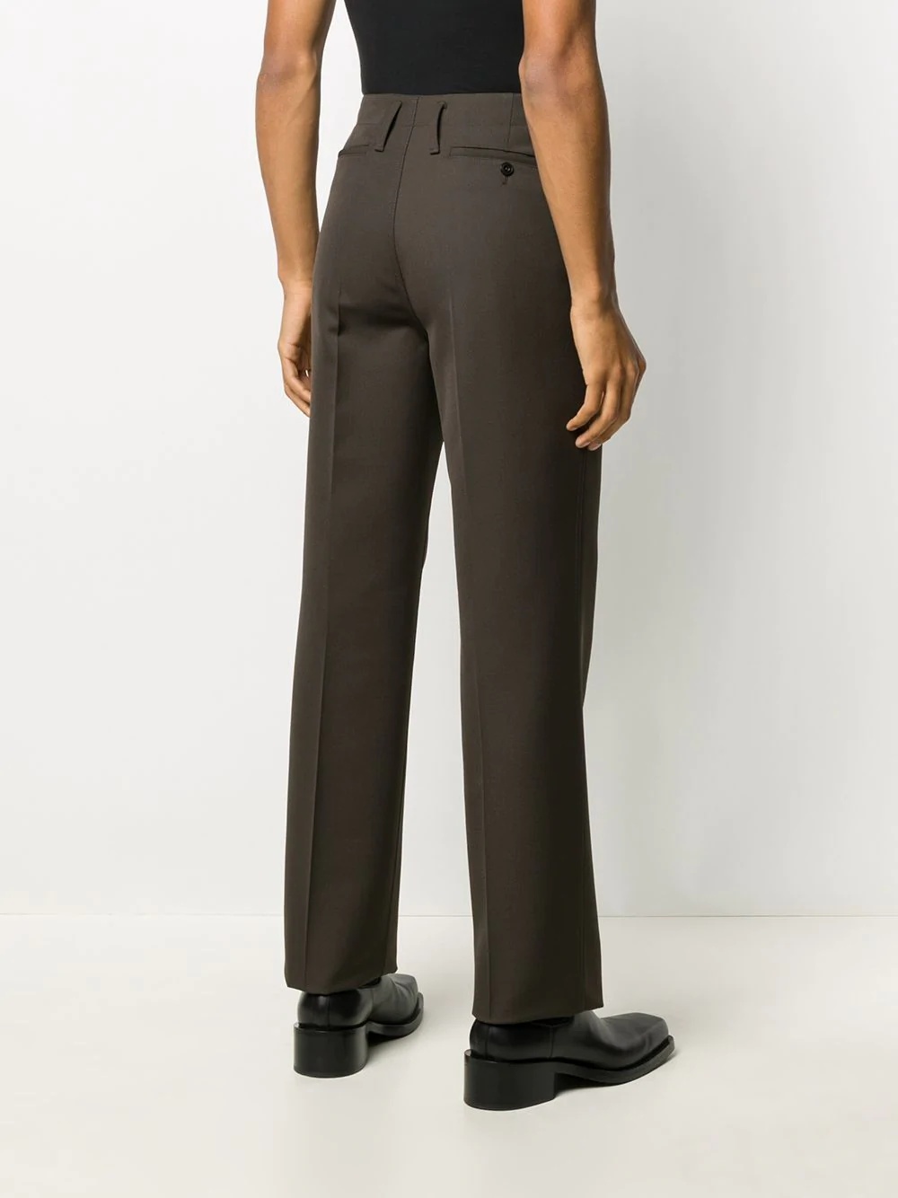 high-waisted tailored trousers - 4