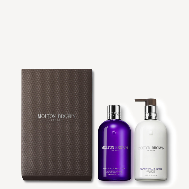 Relaxing Ylang-Ylang Body Wash & Lotion Gift Set 1