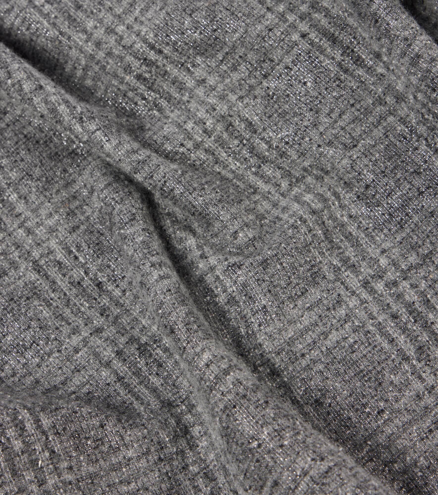 Prince of Wales check silk and wool-blend scarf - 4