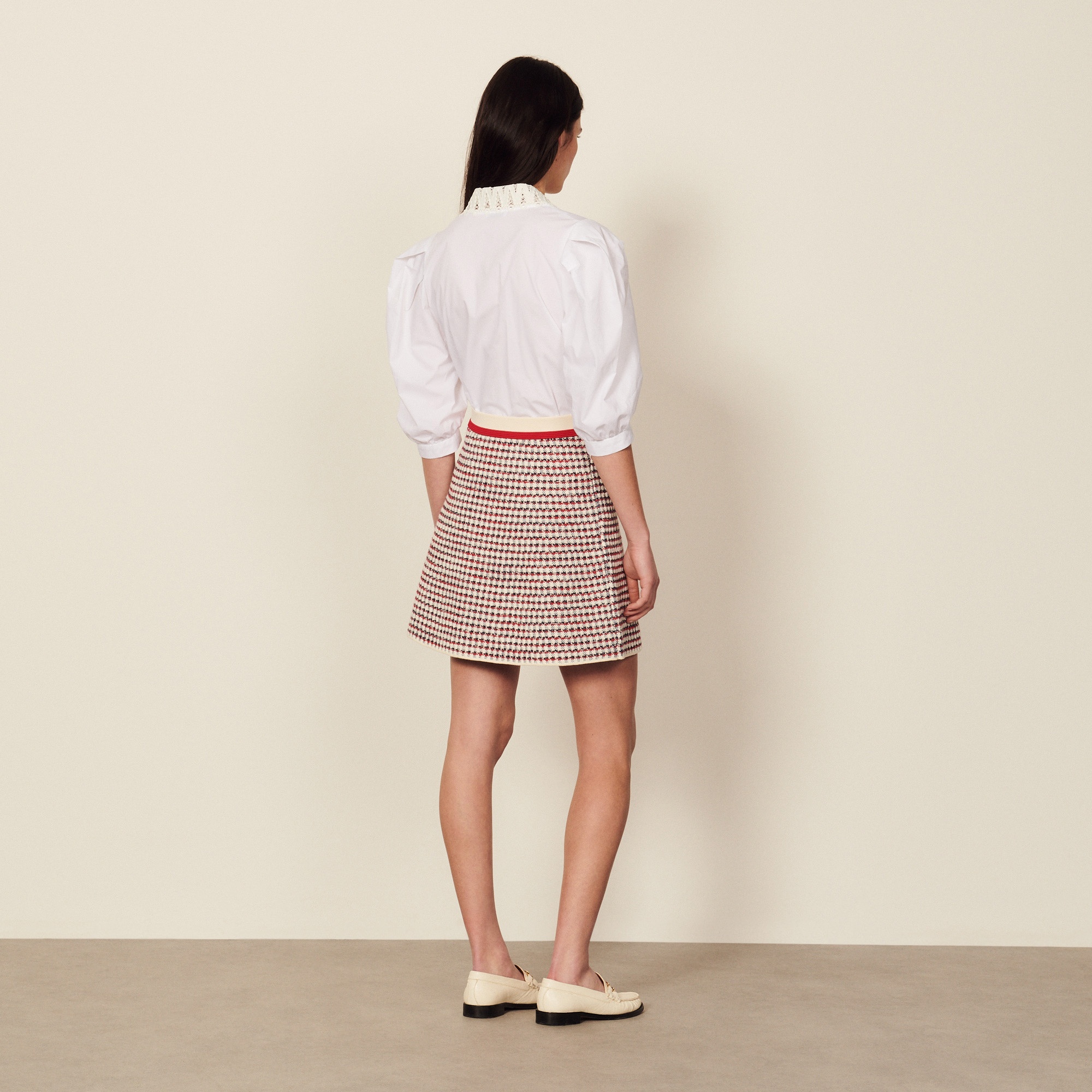 Fancy stitch knitted skirt - 3