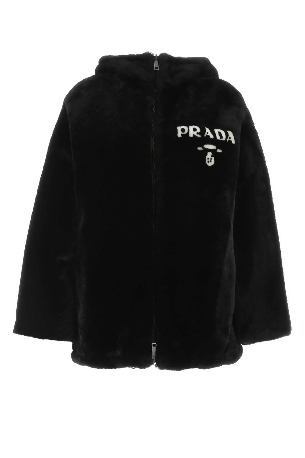 Prada Women Black Reversible Fur Coat - 1