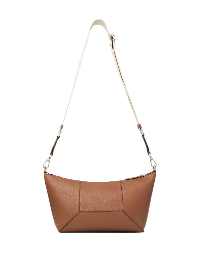 JIMMY CHOO zip-detail calfskin messenger bag outlook