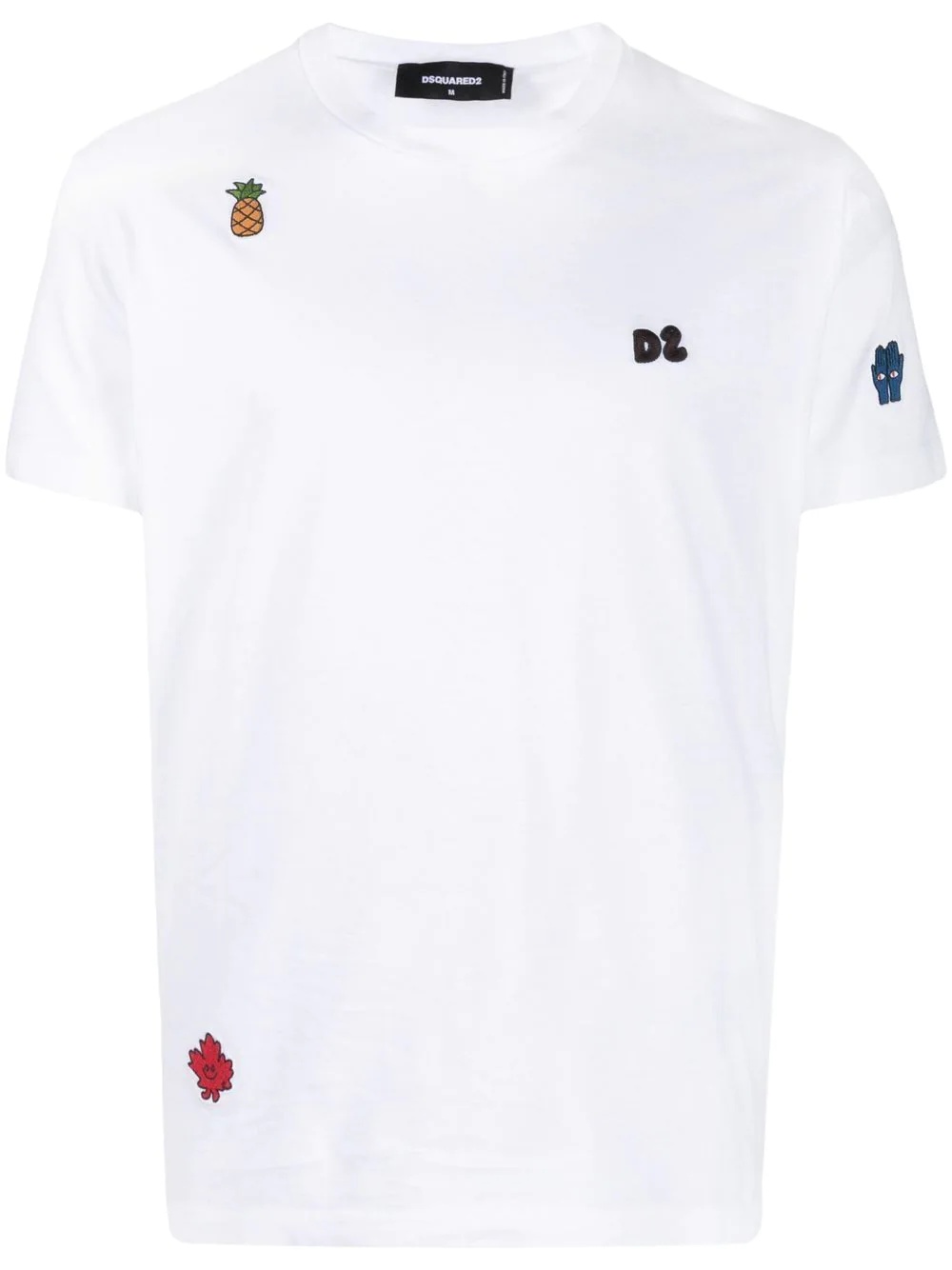 fruit-patch cotton T-shirt - 1