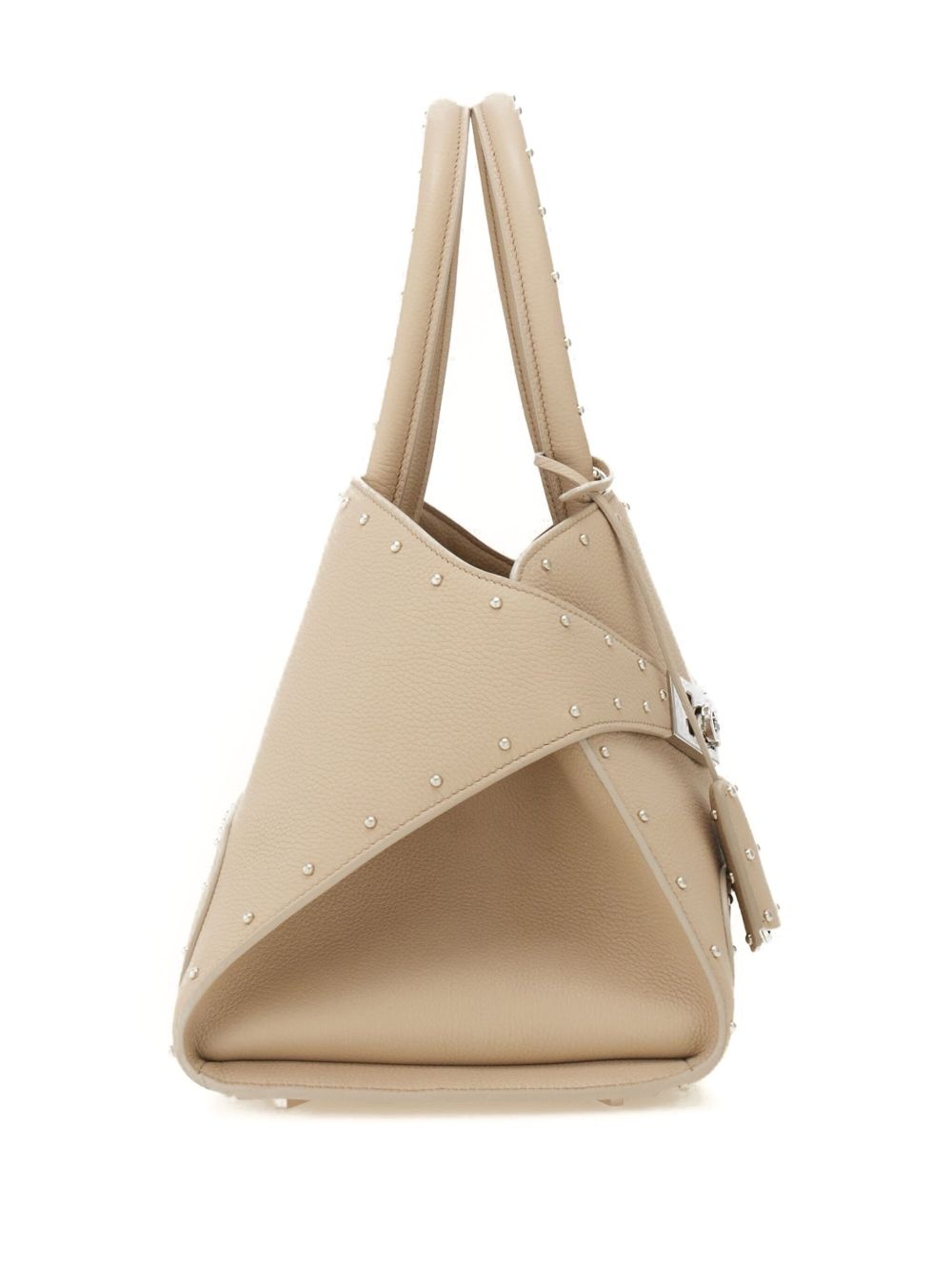 stud-embellished structured tote bag - 5