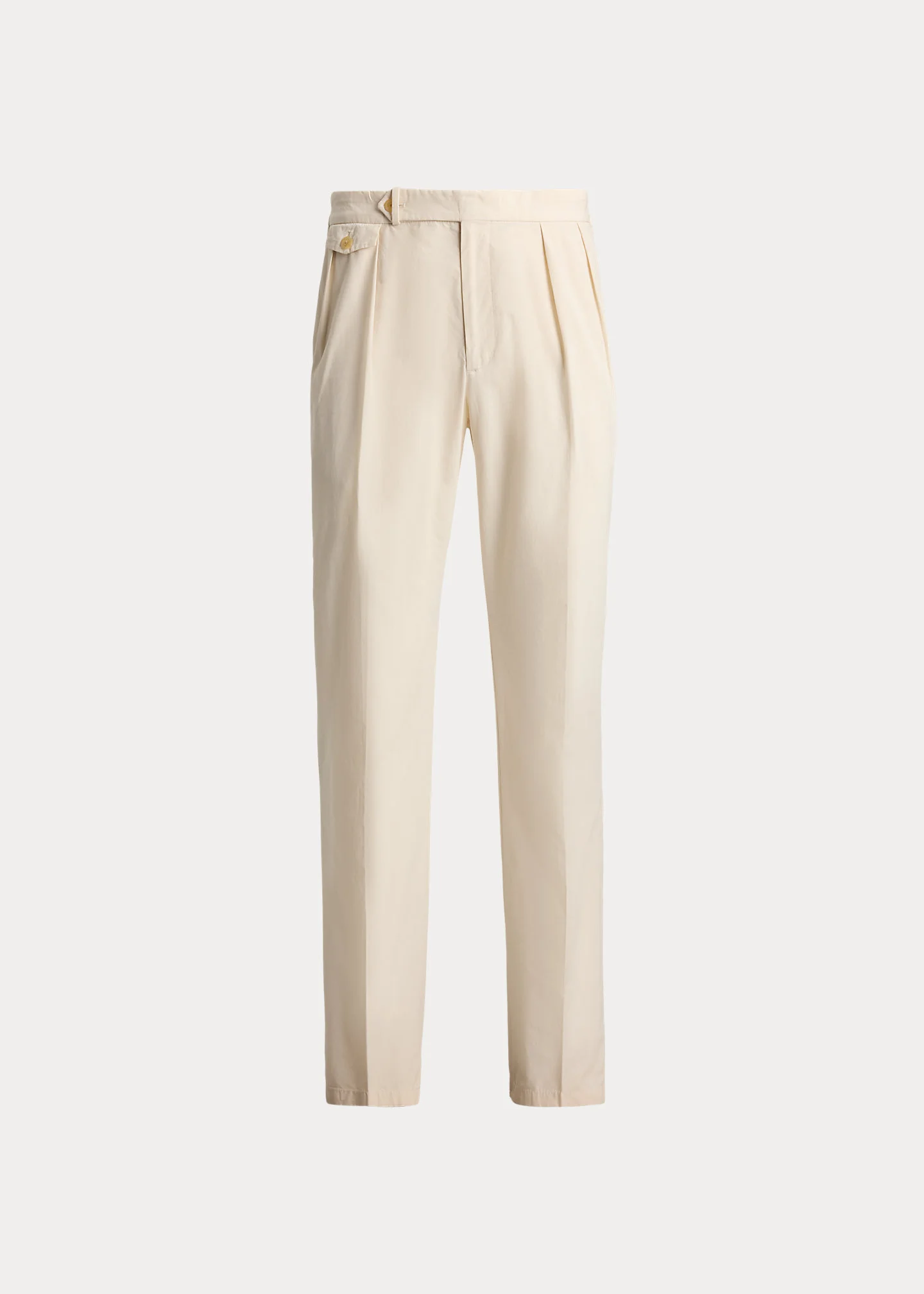 Pleated Poplin Suit Trouser - 1