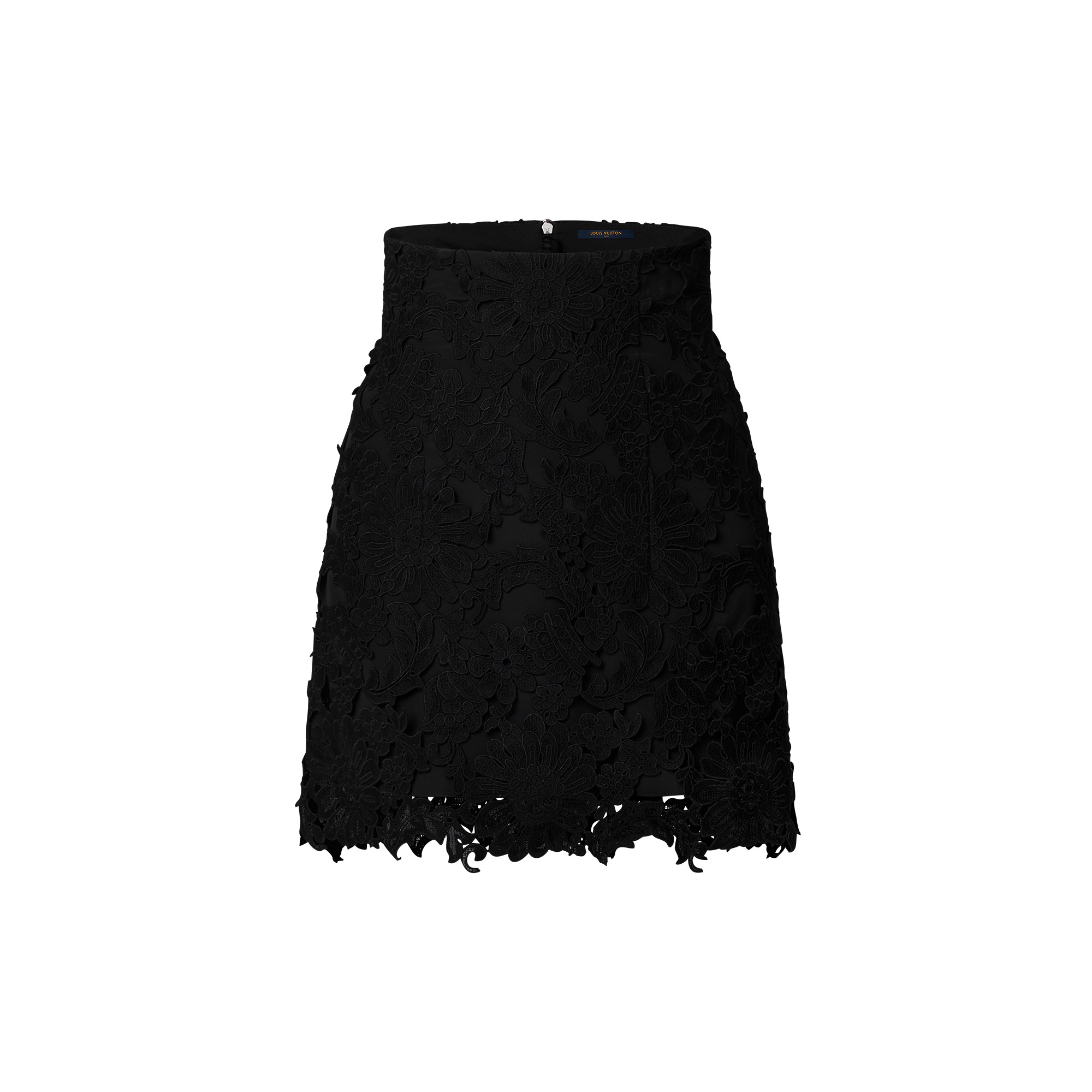 Floral Lace Mini Skirt - 1