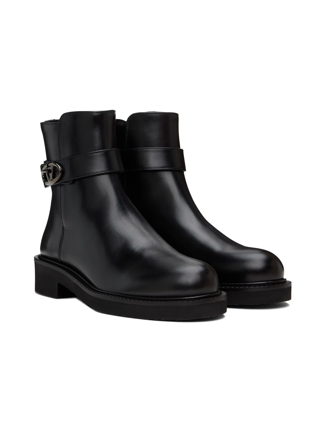 Black VLogo Locker Boots - 4