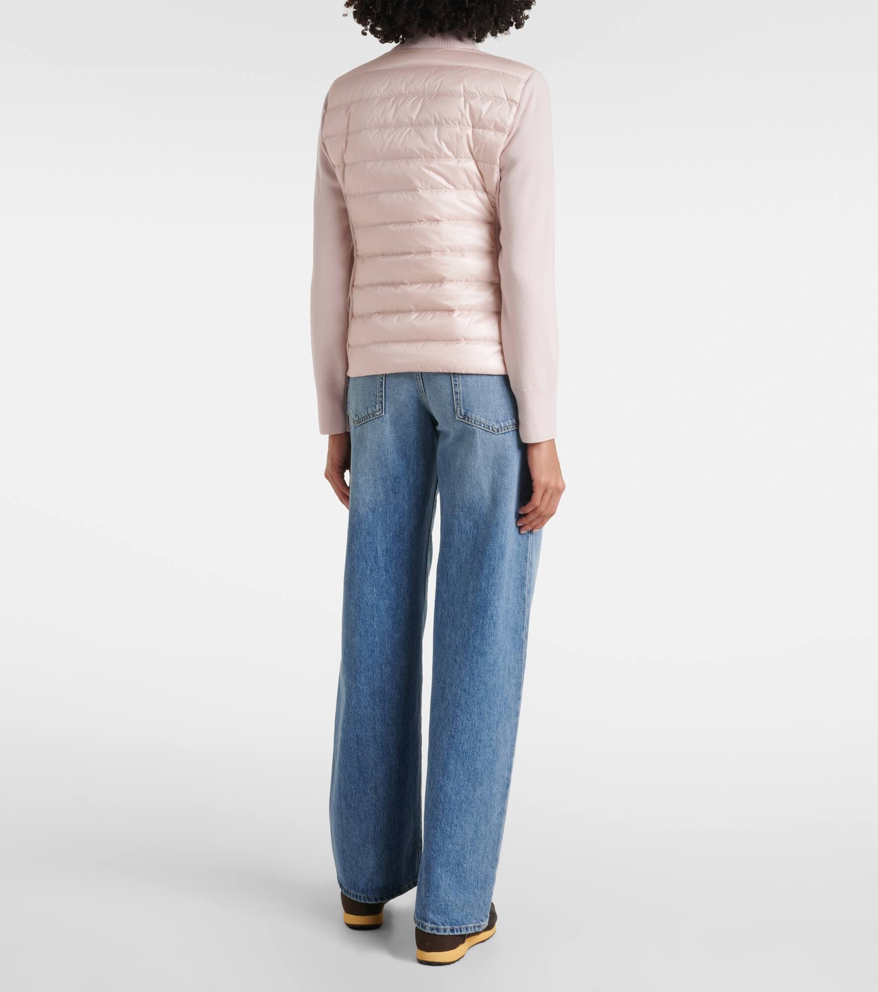 Down-paneled wool cardigan - 3
