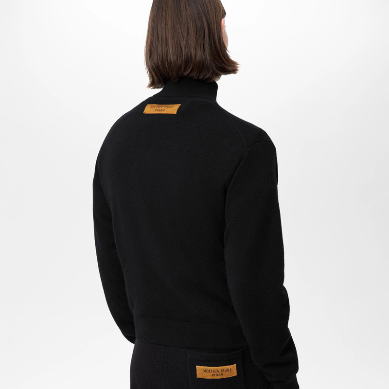 LVSE Inside-Out Zipped Through Cashmere Cardigan 4