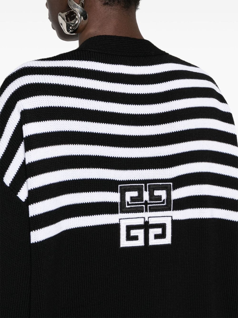 4G striped cardigan - 5