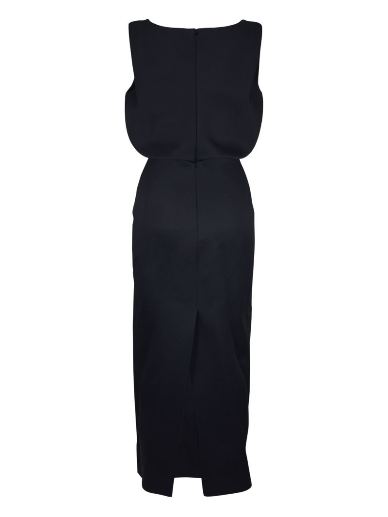 KHAITE fitted-waistband midi dress outlook